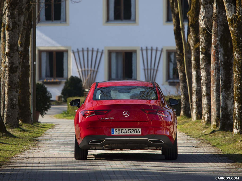 2020 Mercedes-Benz CLA 200 Coupe (Color: Jupiter Red) - Rear