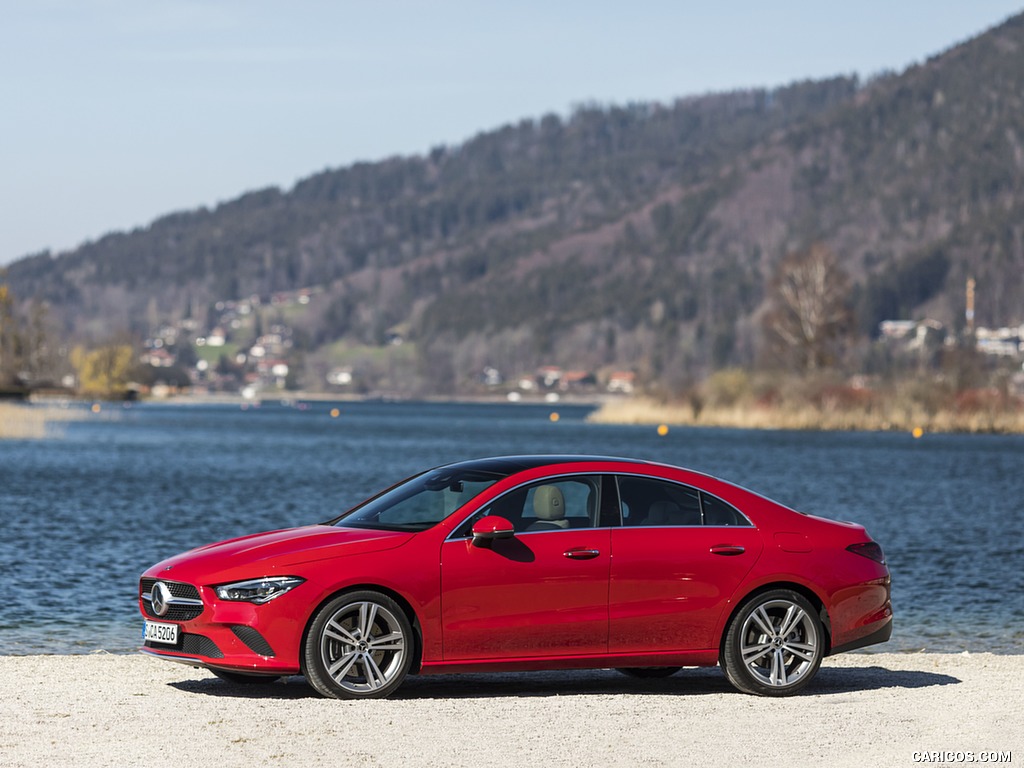 2020 Mercedes-Benz CLA 200 Coupe (Color: Jupiter Red) - Side