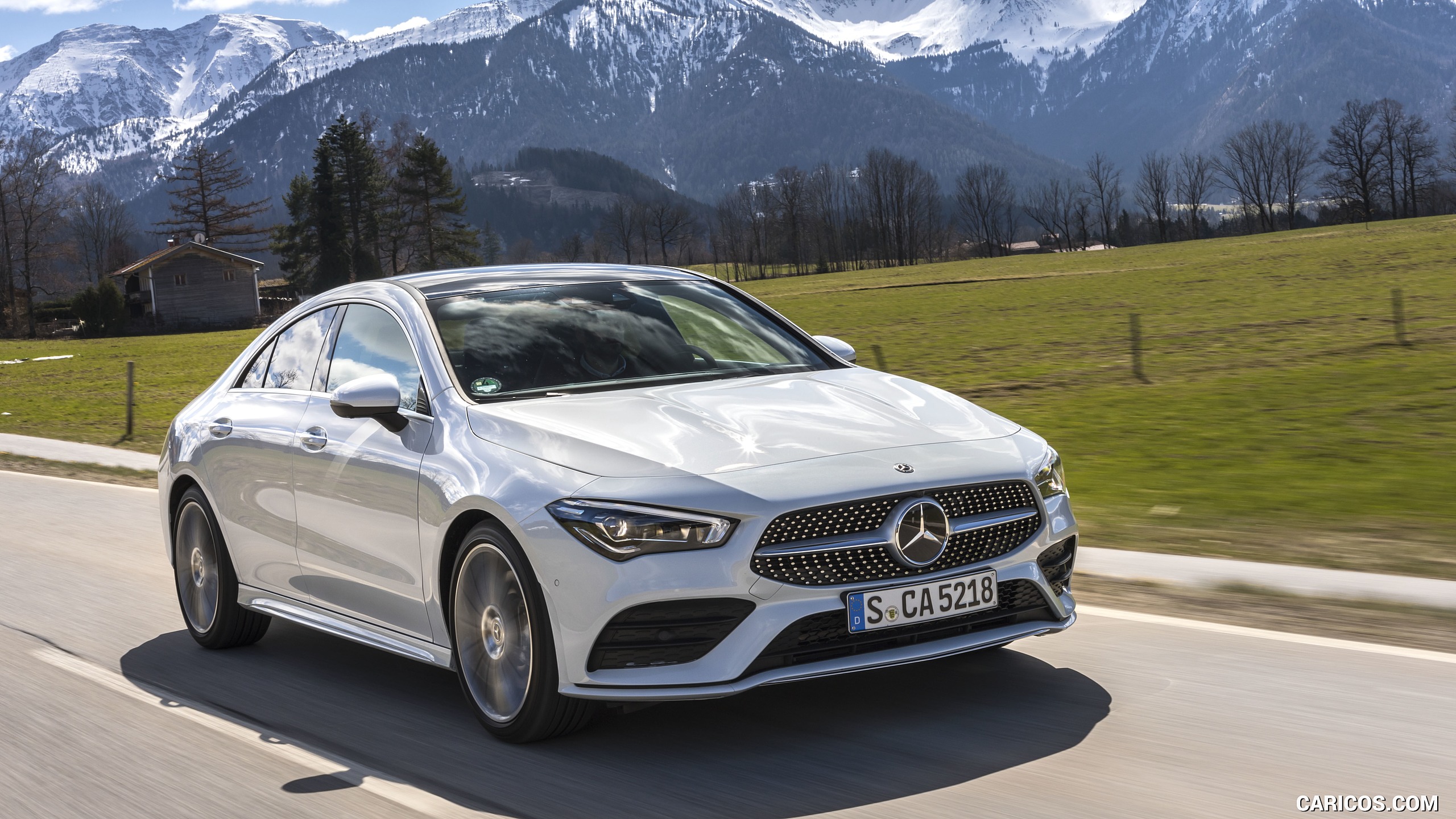 2020 Mercedes-Benz CLA 220 d Coupe AMG Line (Color: Digital White Metallic) - Front Three-Quarter, #111 of 178