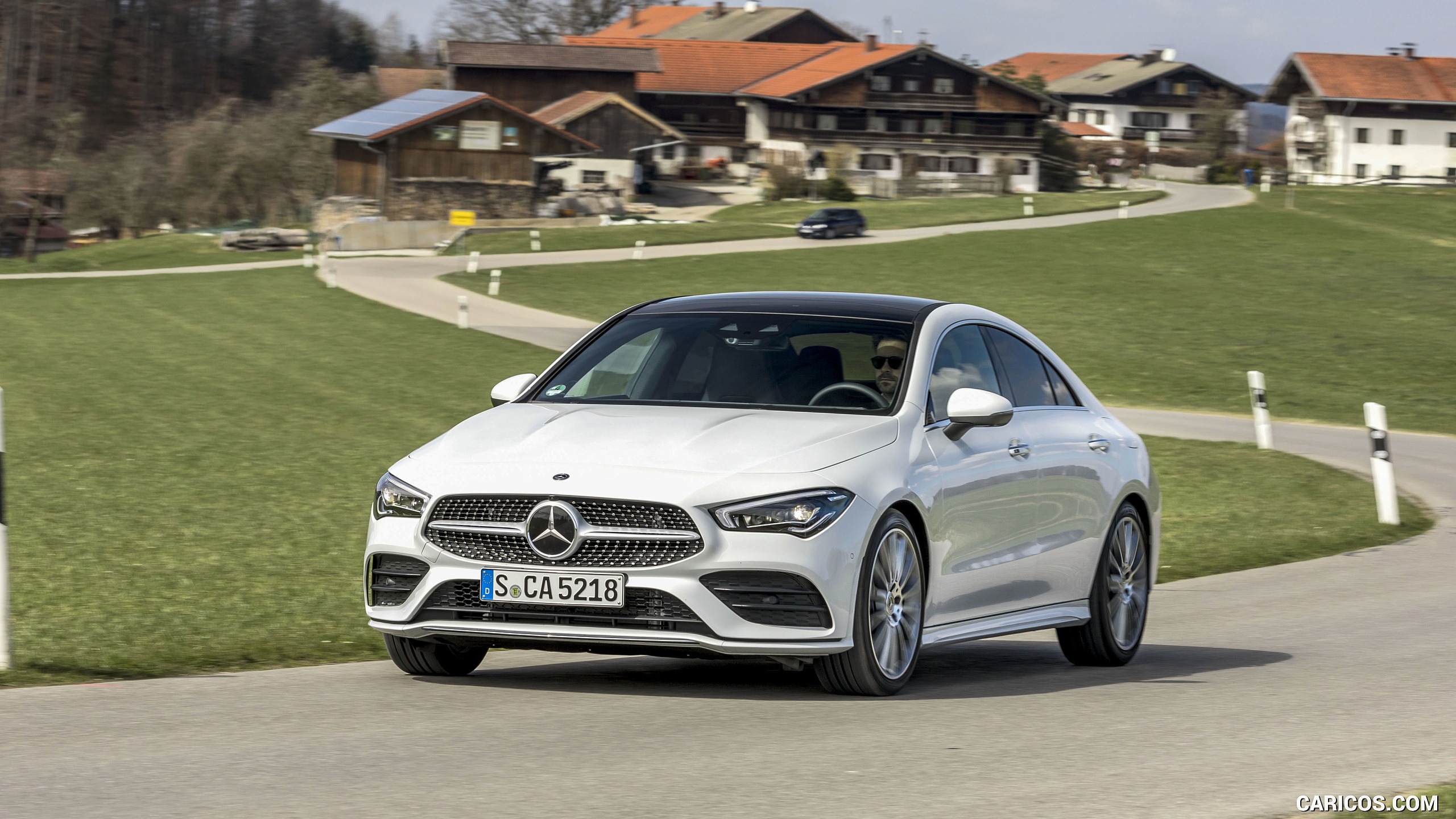 2020 Mercedes-Benz CLA 220 d Coupe AMG Line (Color: Digital White Metallic) - Front Three-Quarter, #113 of 178
