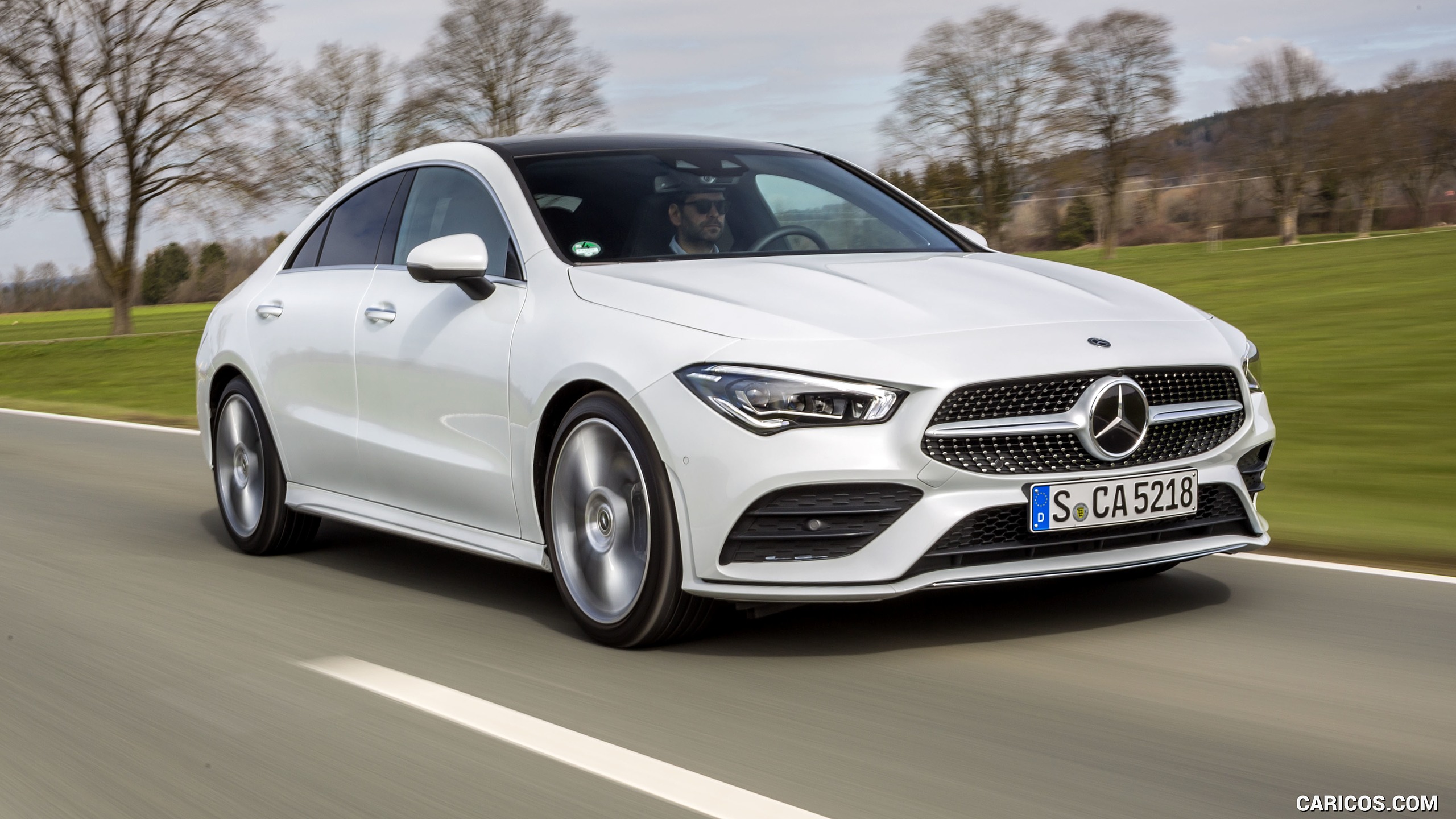 2020 Mercedes-Benz CLA 220 d Coupe AMG Line (Color: Digital White Metallic) - Front Three-Quarter, #114 of 178