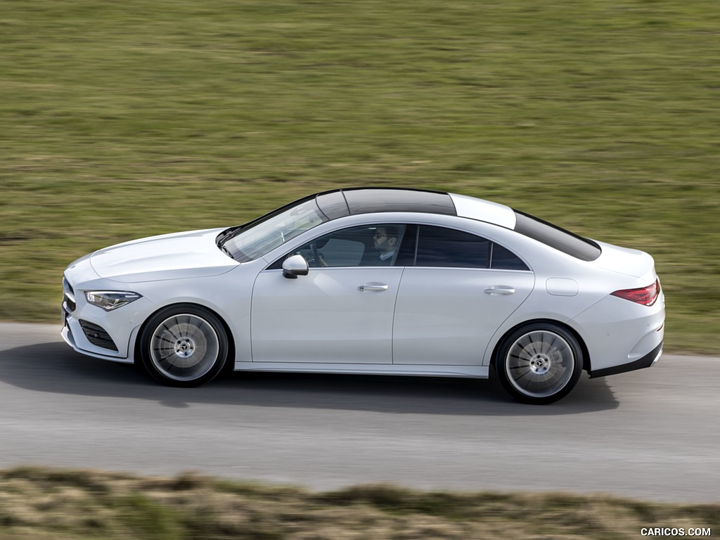 2020 Mercedes-Benz CLA 220 d Coupe AMG Line (Color: Digital White Metallic) - Side