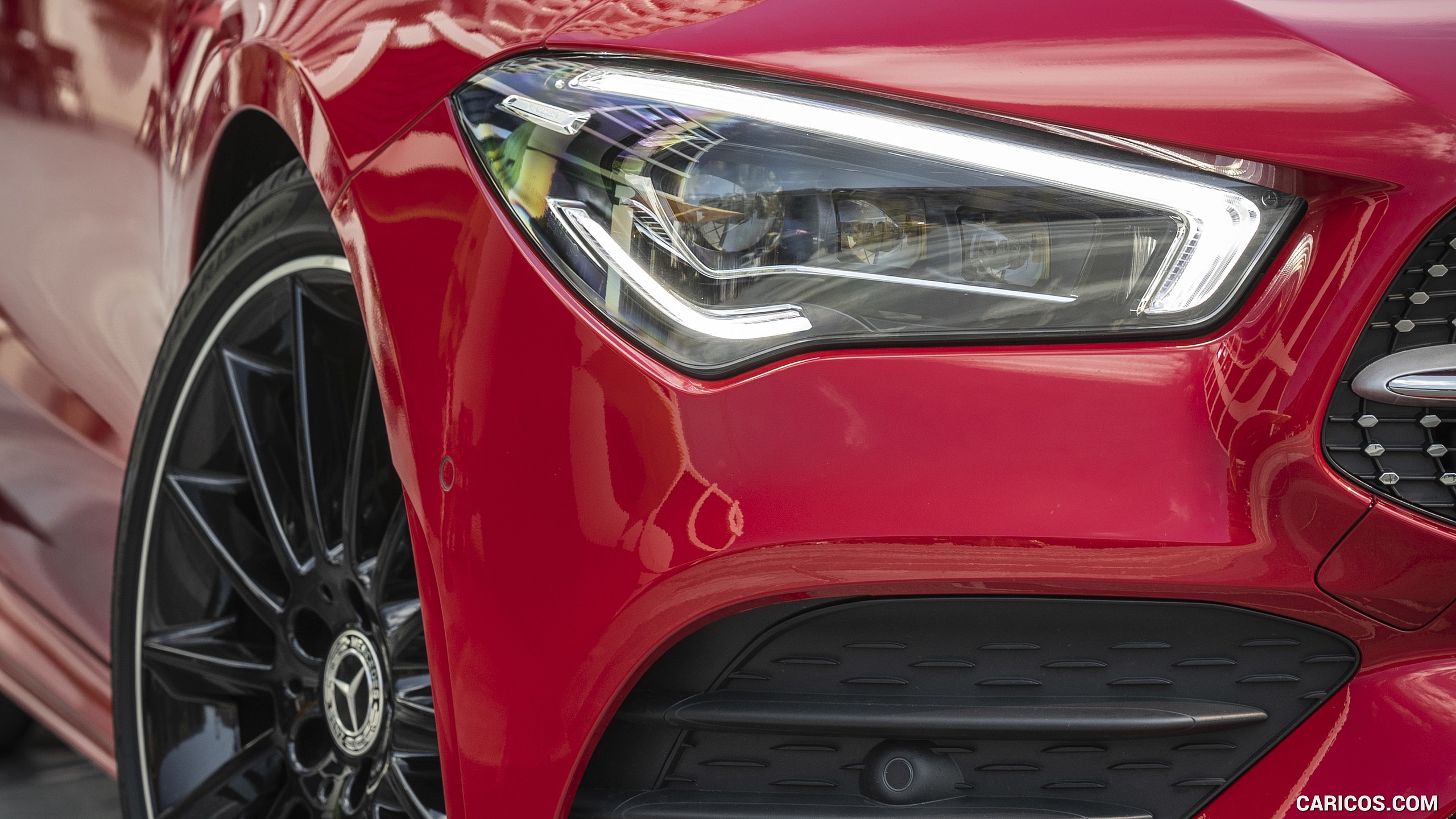 2020 Mercedes-Benz CLA 250 4MATIC Coupe AMG Line (Color: Jupiter Red) - Headlight, #85 of 178