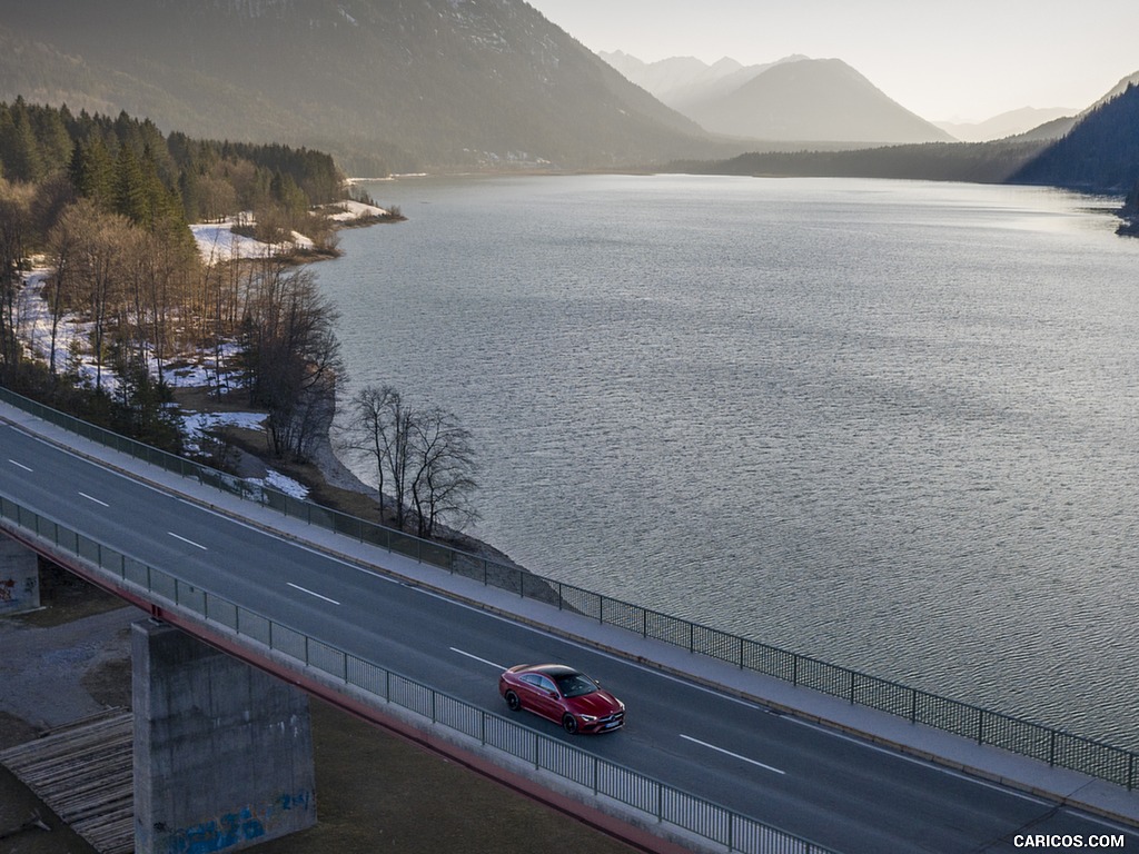 2020 Mercedes-Benz CLA 250 4MATIC Coupe AMG Line (Color: Jupiter Red) - Top