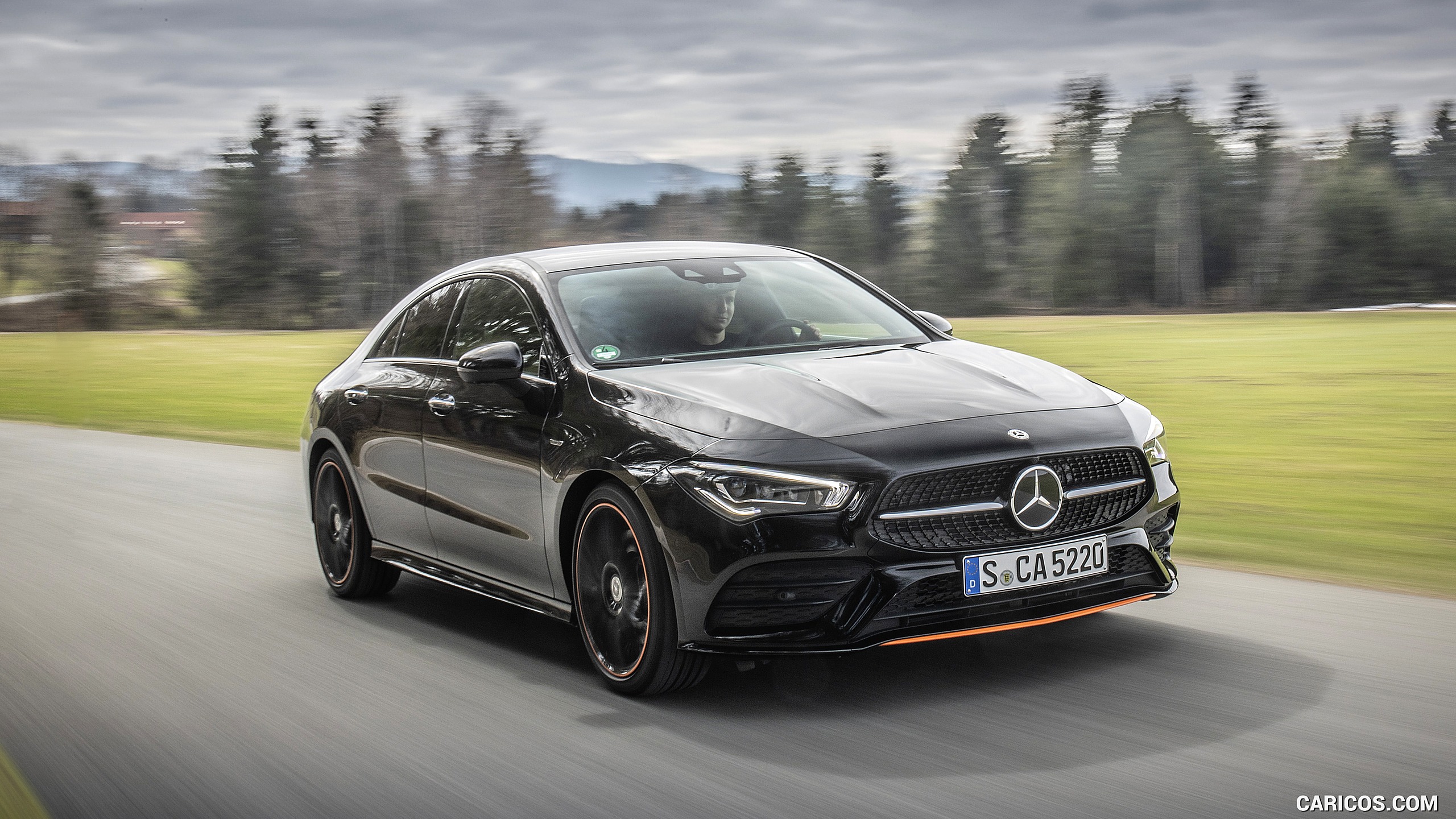 2020 Mercedes-Benz CLA 250 4MATIC Coupe Edition 1 (Color: Cosmos Black) - Front Three-Quarter, #52 of 178
