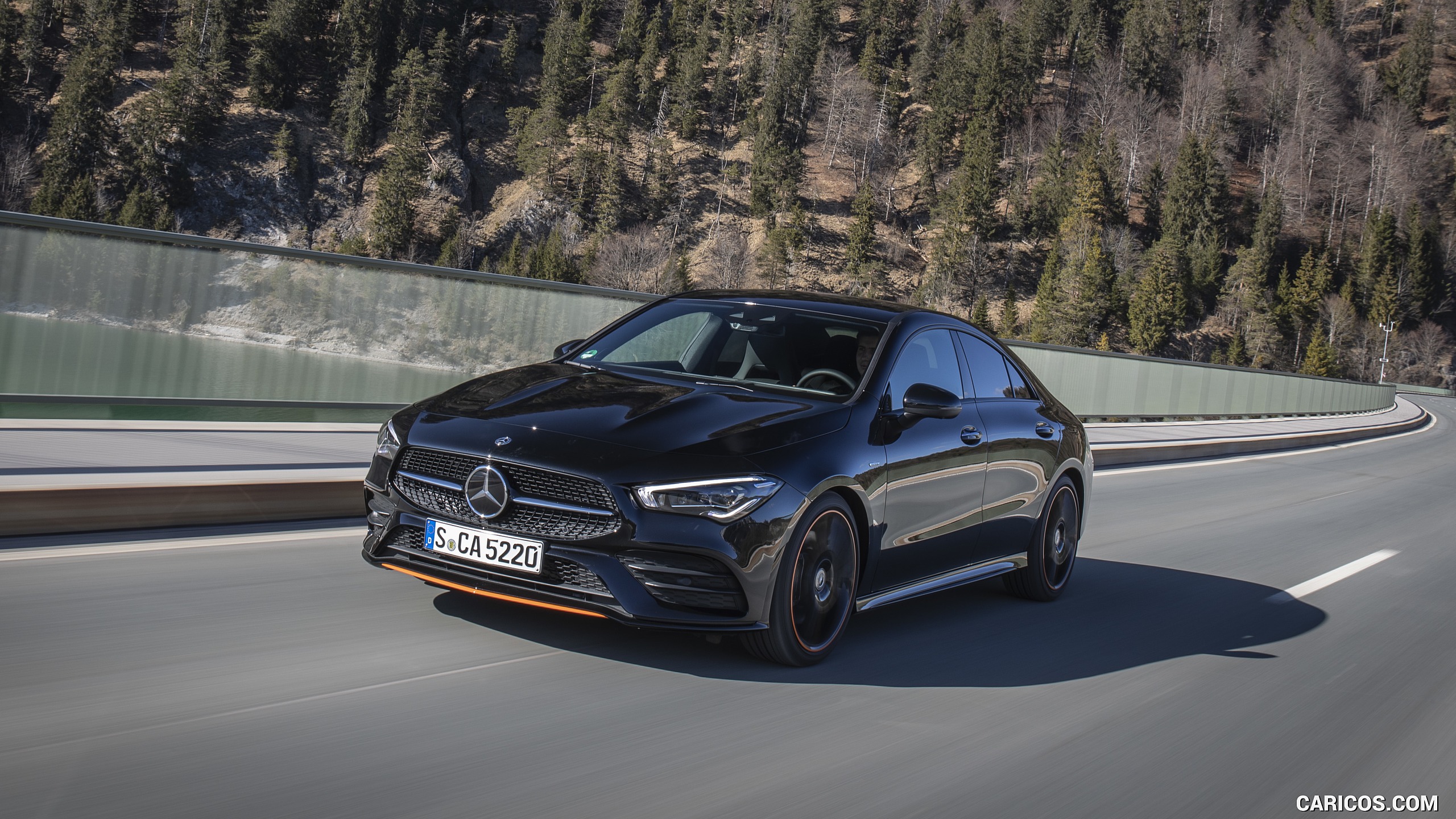 2020 Mercedes-Benz CLA 250 4MATIC Coupe Edition 1 (Color: Cosmos Black) - Front Three-Quarter, #54 of 178
