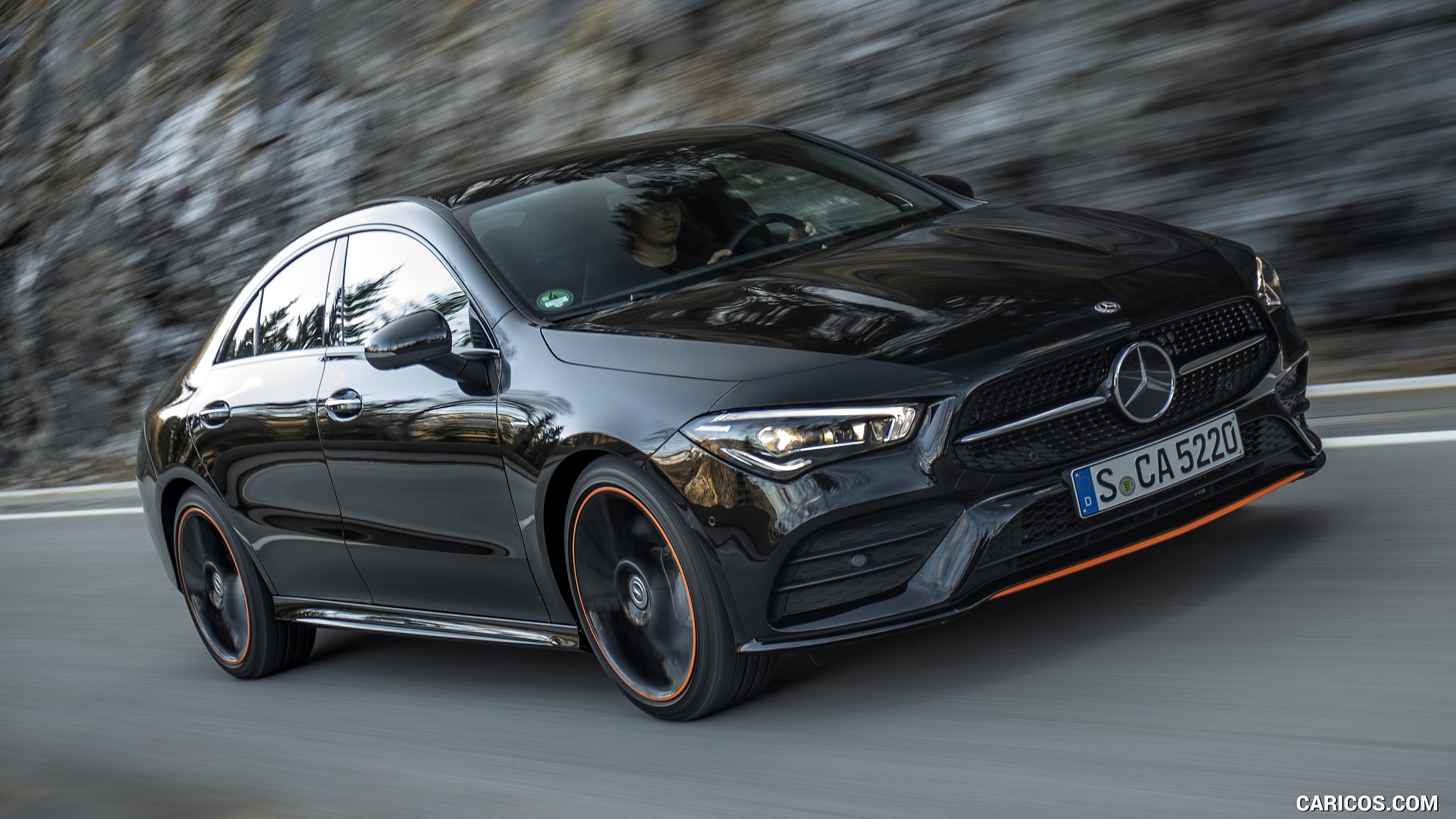 2020 Mercedes-Benz CLA 250 4MATIC Coupe Edition 1 (Color: Cosmos Black) - Front Three-Quarter, #56 of 178