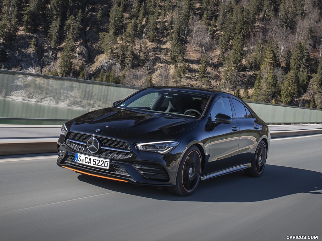 2020 Mercedes-Benz CLA 250 4MATIC Coupe Edition 1 (Color: Cosmos Black) - Front Three-Quarter