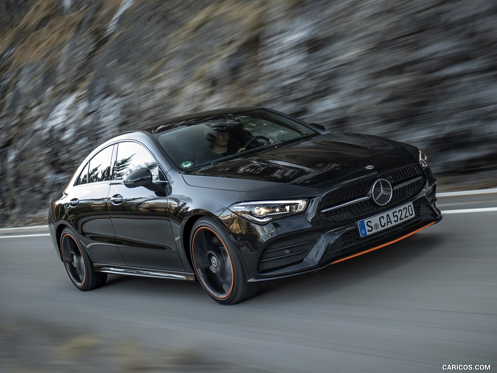 2020 Mercedes-Benz CLA 250 4MATIC Coupe Edition 1 (Color: Cosmos Black) - Front Three-Quarter