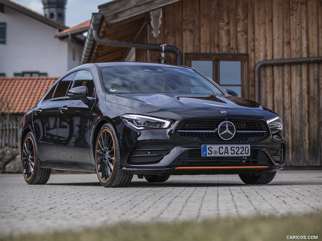 2020 Mercedes-Benz CLA 250 4MATIC Coupe Edition 1 (Color: Cosmos Black) - Front Three-Quarter