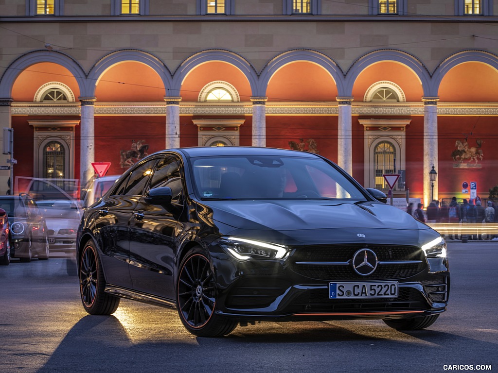 2020 Mercedes-Benz CLA 250 4MATIC Coupe Edition 1 (Color: Cosmos Black) - Front Three-Quarter