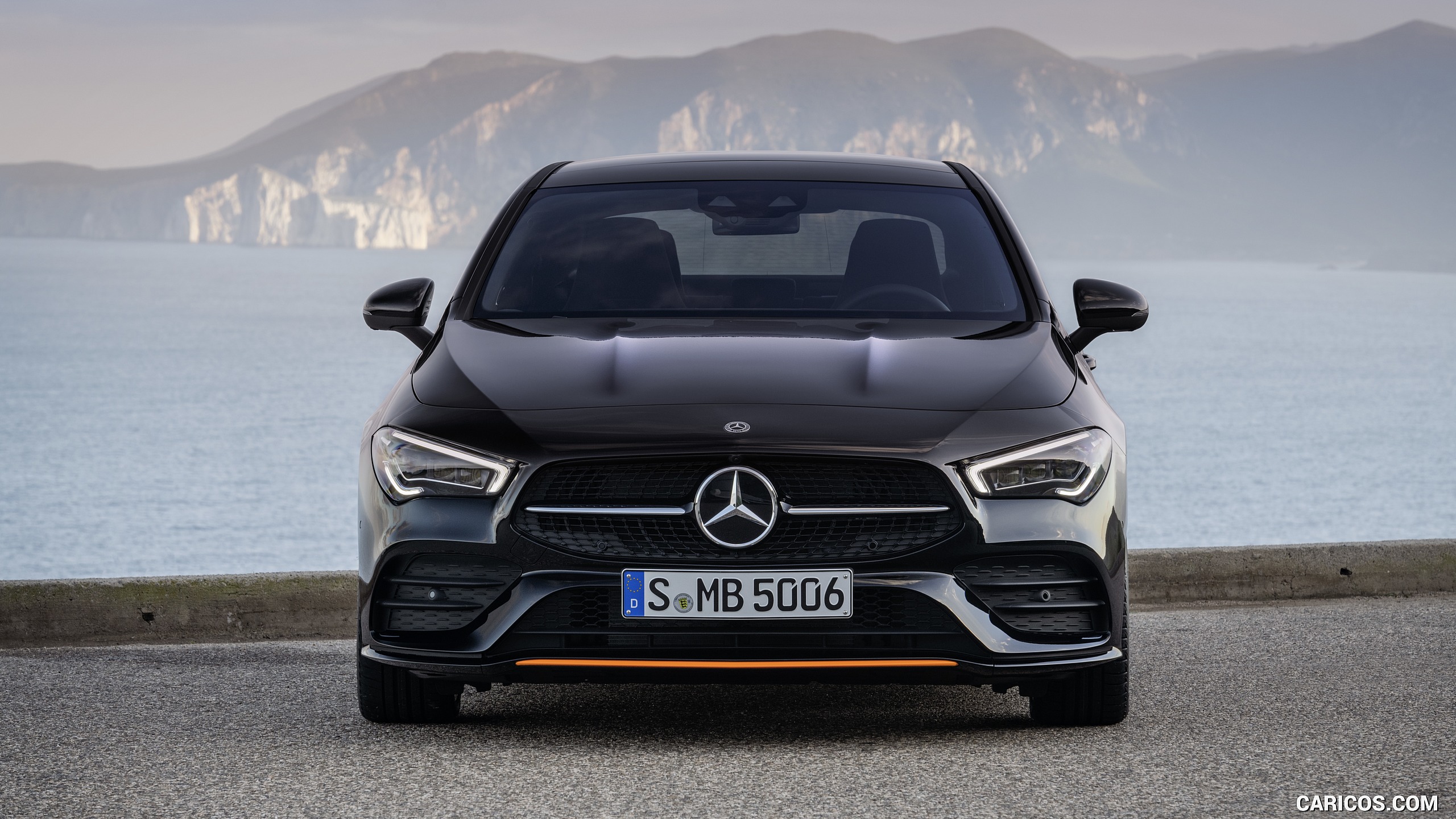 2020 Mercedes-Benz CLA 250 Coupe Edition Orange Art AMG Line (Color: Cosmos Black) - Front, #23 of 178