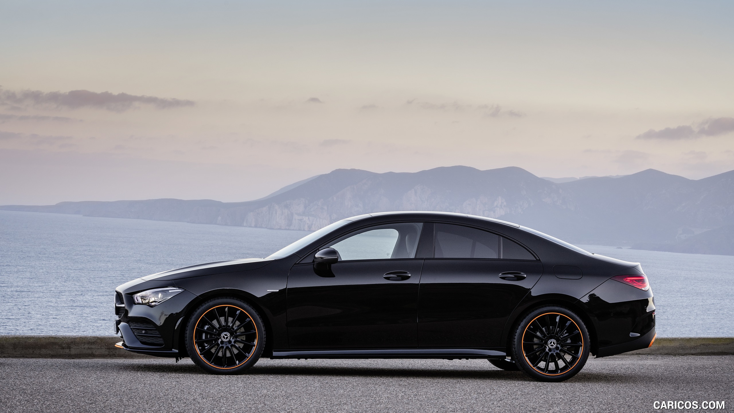 2020 Mercedes-Benz CLA 250 Coupe Edition Orange Art AMG Line (Color: Cosmos Black) - Side, #25 of 178