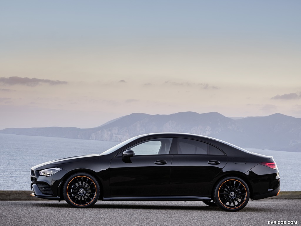 2020 Mercedes-Benz CLA 250 Coupe Edition Orange Art AMG Line (Color: Cosmos Black) - Side