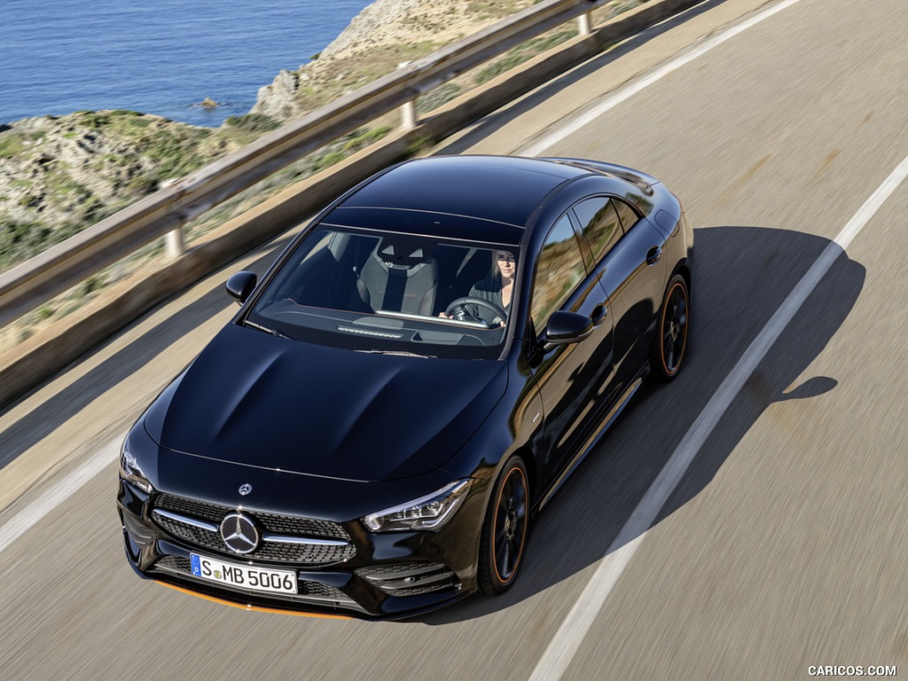 2020 Mercedes-Benz CLA 250 Coupe Edition Orange Art AMG Line (Color: Cosmos Black) - Top