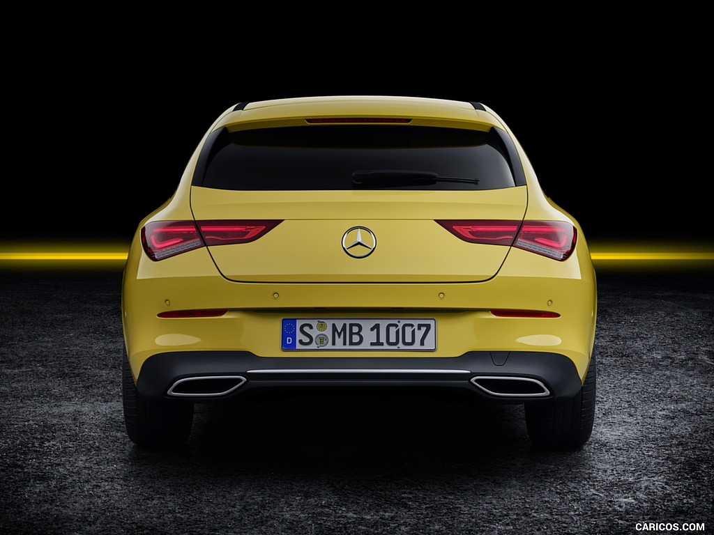 2020 Mercedes-Benz CLA Shooting Brake (Color: Sun Yellow) - Rear