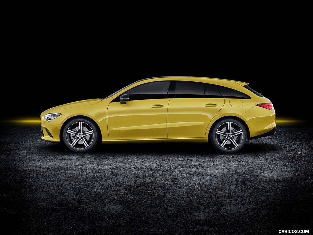 2020 Mercedes-Benz CLA Shooting Brake (Color: Sun Yellow) - Side