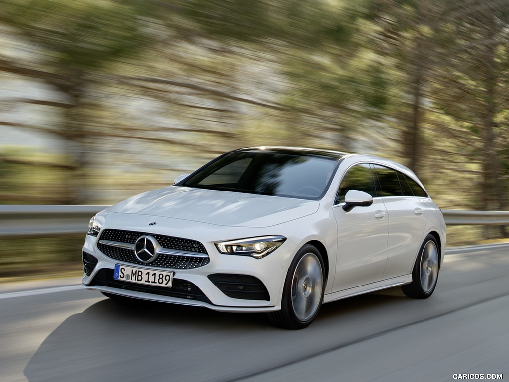 2020 Mercedes-Benz CLA Shooting Brake AMG-Line (Color: Digital White) - Front Three-Quarter