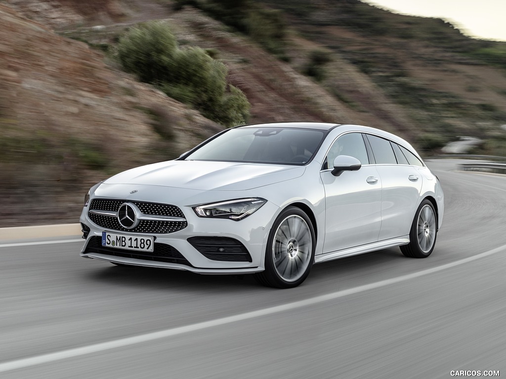 2020 Mercedes-Benz CLA Shooting Brake AMG-Line (Color: Digital White) - Front Three-Quarter