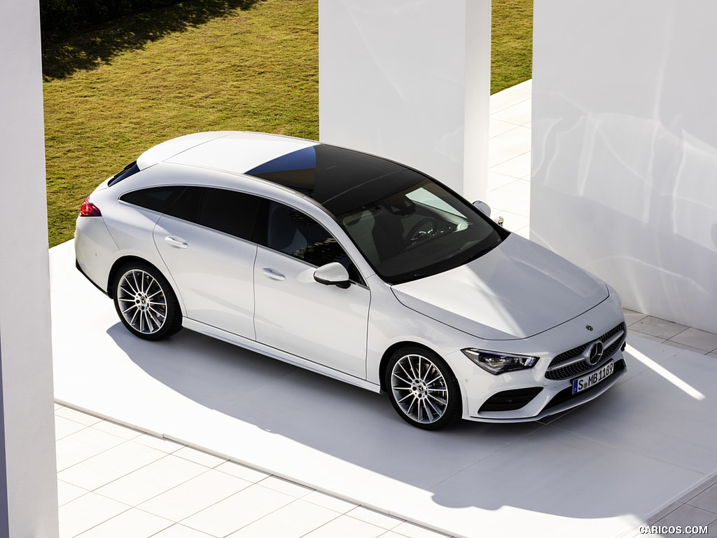 2020 Mercedes-Benz CLA Shooting Brake AMG-Line (Color: Digital White) - Front Three-Quarter