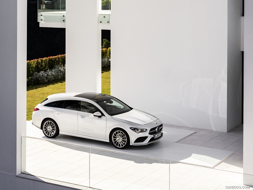 2020 Mercedes-Benz CLA Shooting Brake AMG-Line (Color: Digital White) - Front Three-Quarter