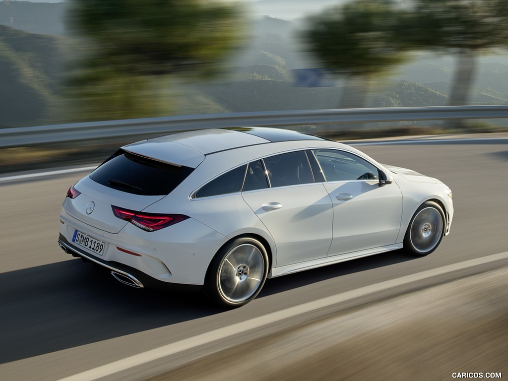 2020 Mercedes-Benz CLA Shooting Brake AMG-Line (Color: Digital White) - Rear Three-Quarter