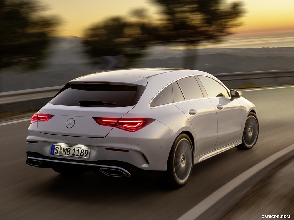 2020 Mercedes-Benz CLA Shooting Brake AMG-Line (Color: Digital White) - Rear Three-Quarter