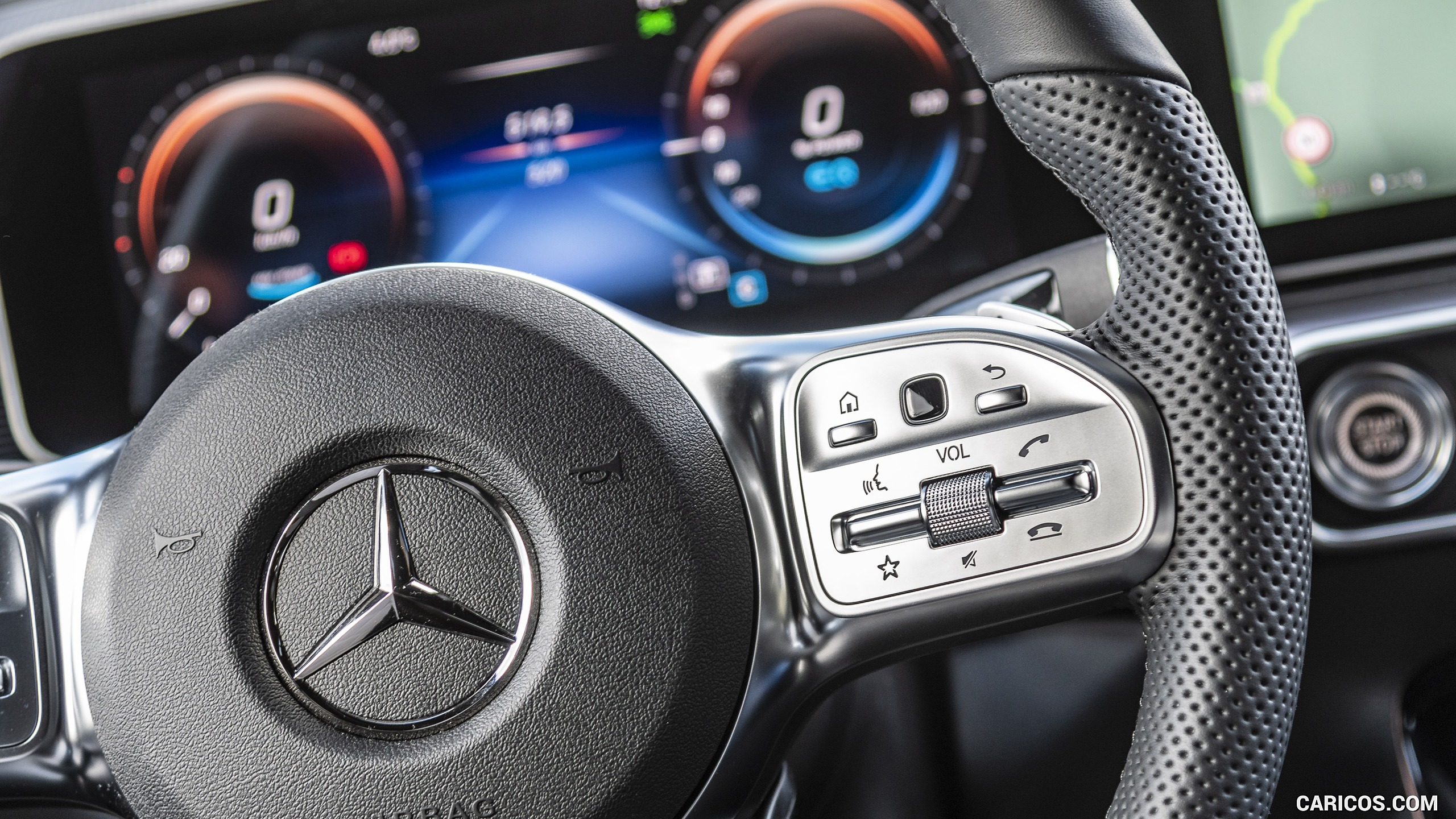 2020 Mercedes-Benz EQC (White) - Interior, Steering Wheel, #380 of 398