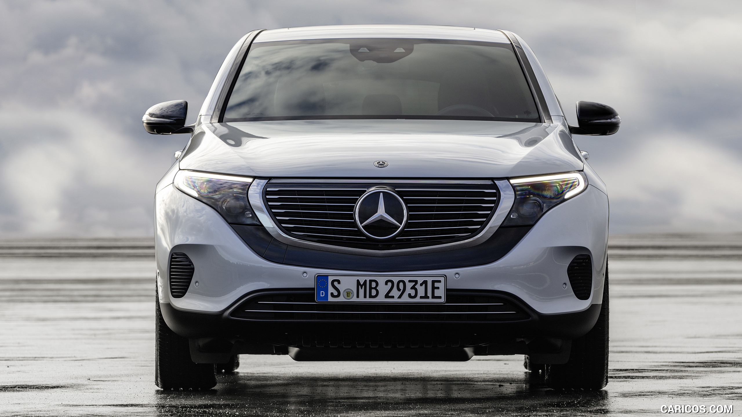 2020 Mercedes-Benz EQC 400 4MATIC (Color: Hightech Silver) - Front, #44 of 398