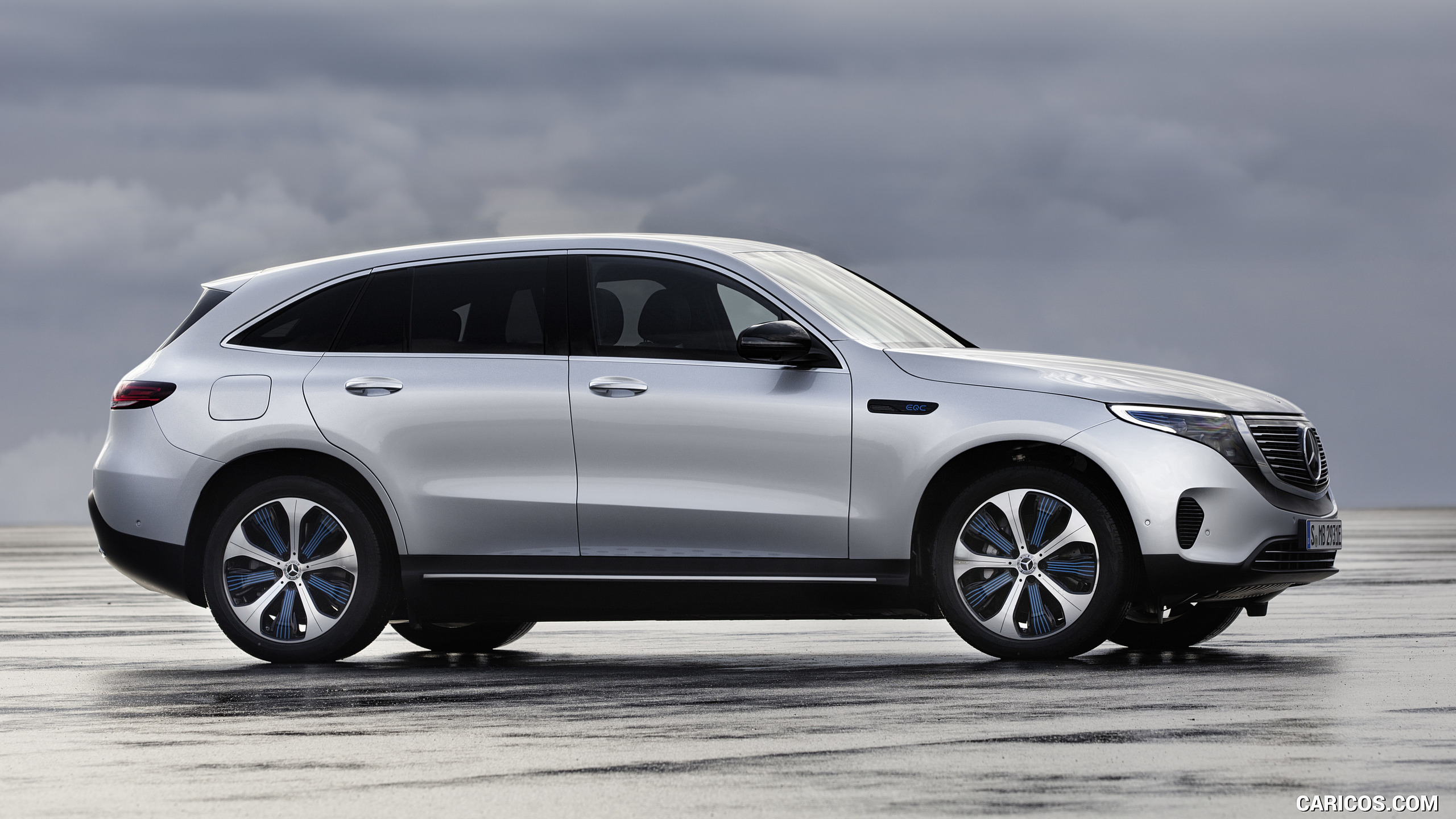 2020 Mercedes-Benz EQC 400 4MATIC (Color: Hightech Silver) - Side | Caricos