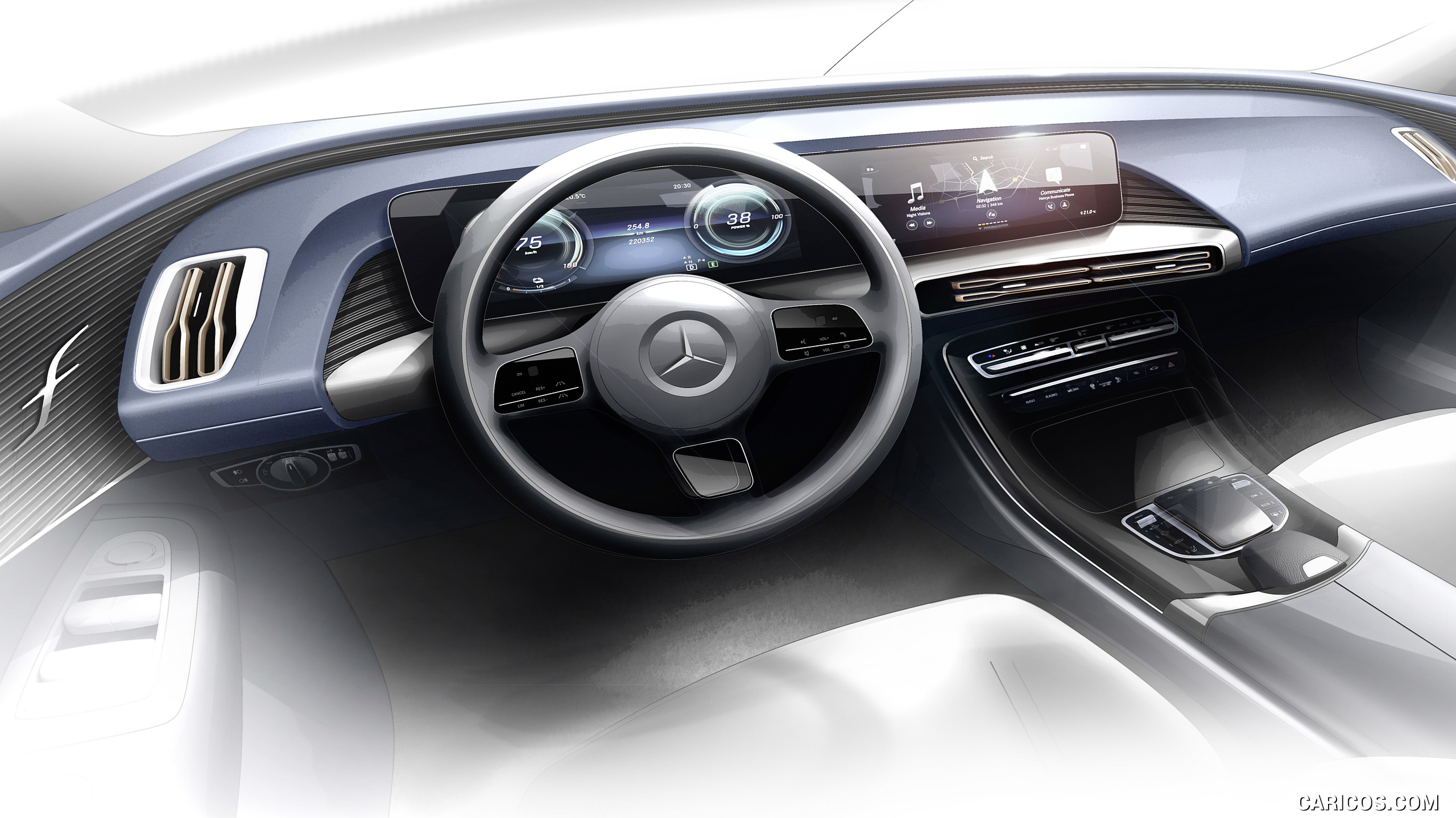 2020 Mercedes-Benz EQC 400 4MATIC Electric SUV - Design Sketch, #24 of 398