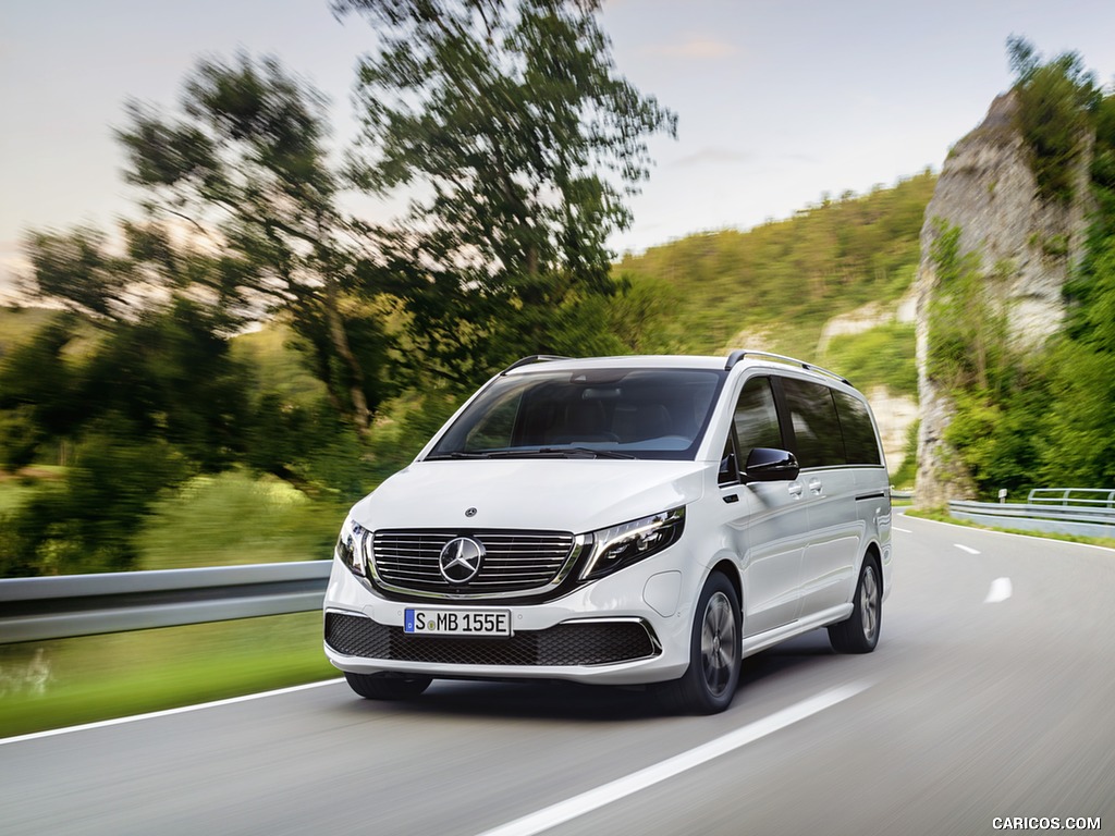 2020 Mercedes-Benz EQV 300 (Color: Mountain Crystal White Metallic) - Front