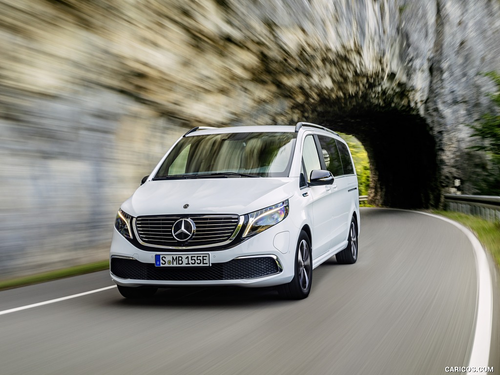 2020 Mercedes-Benz EQV 300 (Color: Mountain Crystal White Metallic) - Front