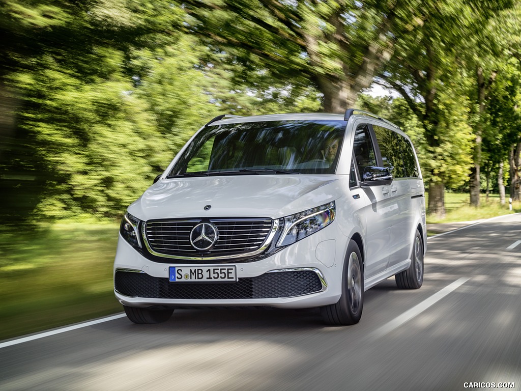 2020 Mercedes-Benz EQV 300 (Color: Mountain Crystal White Metallic) - Front