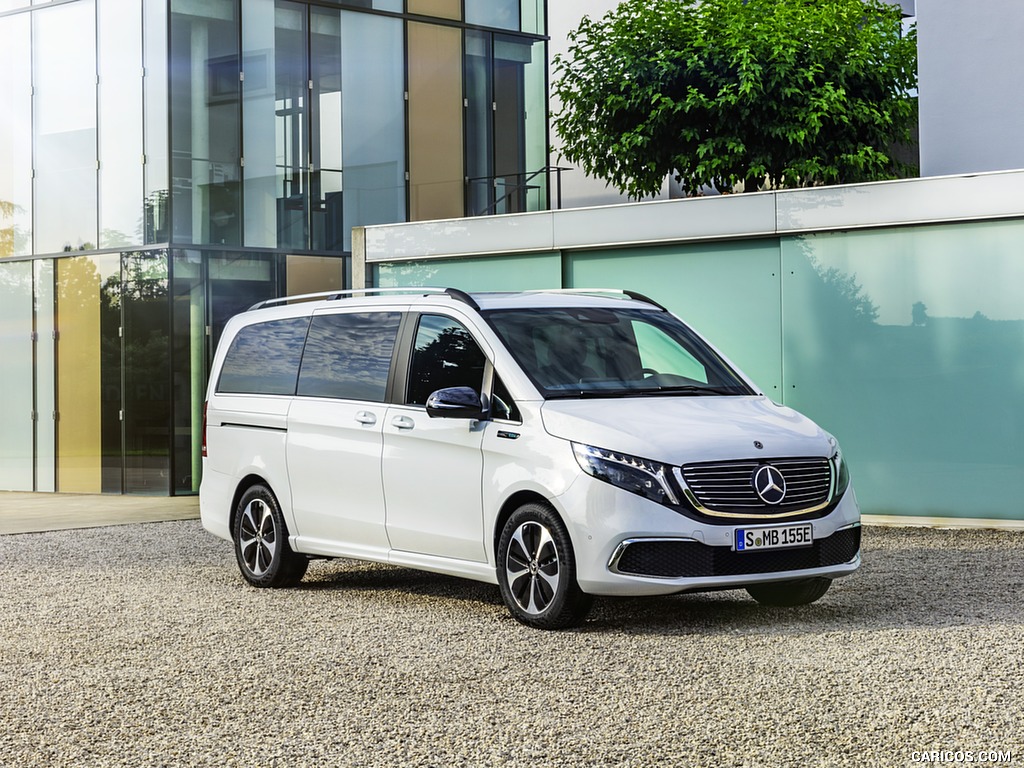 2020 Mercedes-Benz EQV 300 (Color: Mountain Crystal White Metallic) - Front Three-Quarter