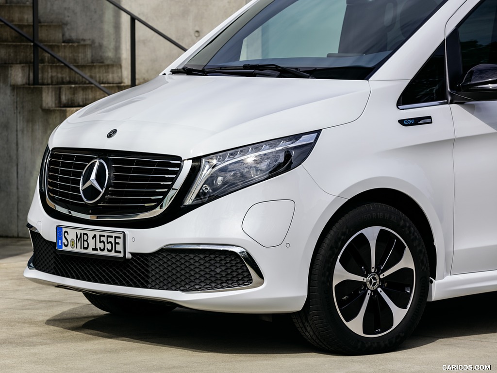 2020 Mercedes-Benz EQV 300 (Color: Mountain Crystal White Metallic) - Front Three-Quarter