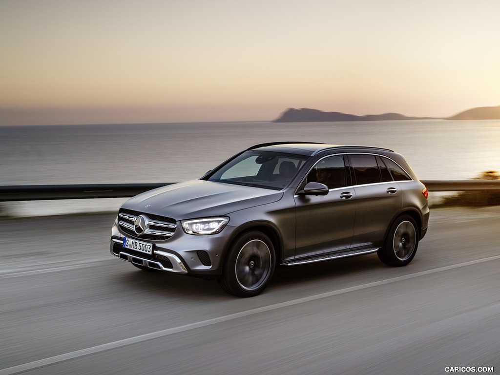 2020 Mercedes-Benz GLC (Color: Designo Selenite Grey Magno) - Front Three-Quarter