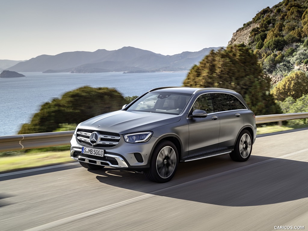 2020 Mercedes-Benz GLC (Color: Designo Selenite Grey Magno) - Front Three-Quarter