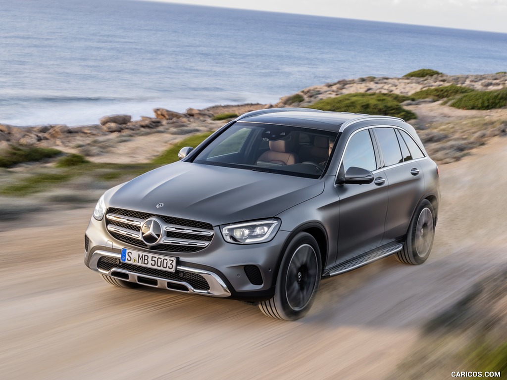 2020 Mercedes-Benz GLC (Color: Designo Selenite Grey Magno) - Front Three-Quarter