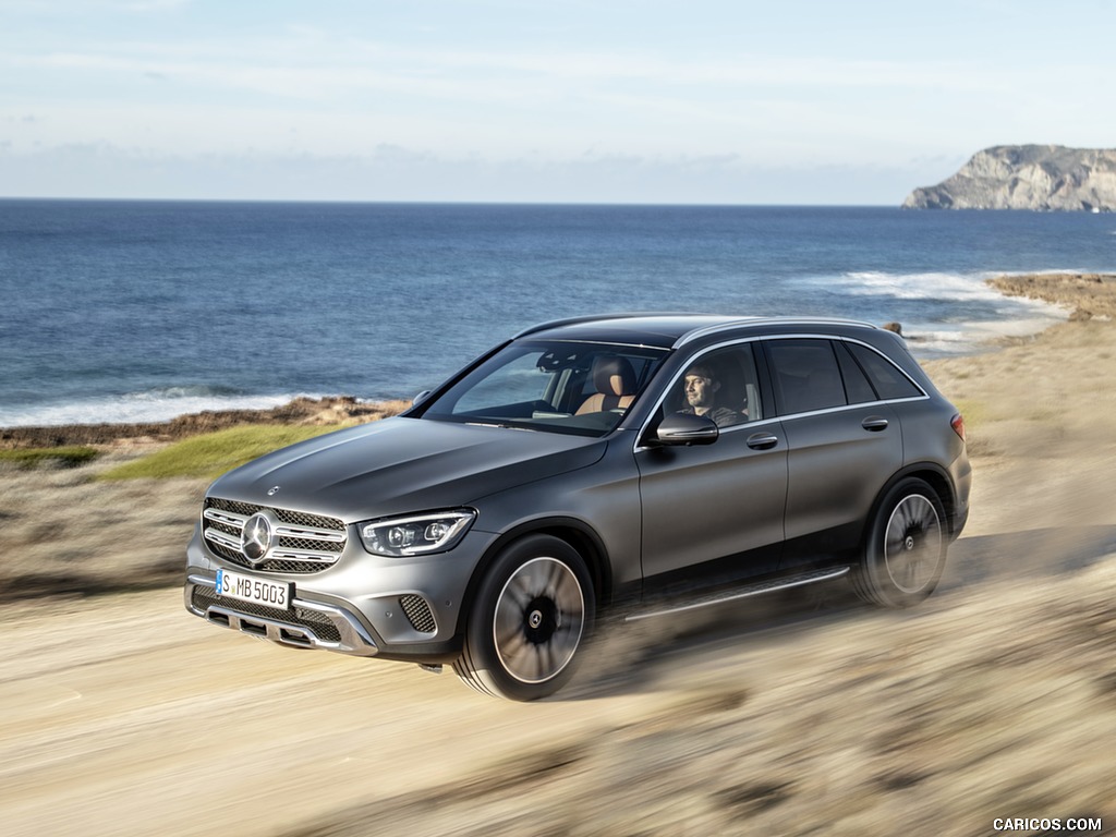 2020 Mercedes-Benz GLC (Color: Designo Selenite Grey Magno) - Front Three-Quarter