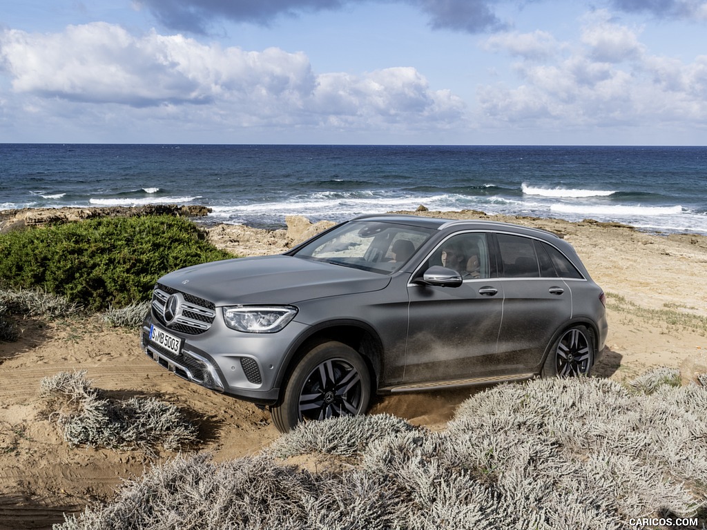 2020 Mercedes-Benz GLC (Color: Designo Selenite Grey Magno) - Front Three-Quarter