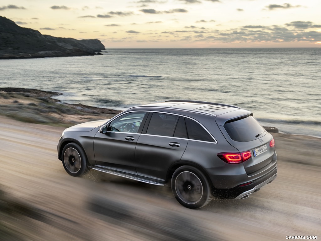 2020 Mercedes-Benz GLC (Color: Designo Selenite Grey Magno) - Rear Three-Quarter