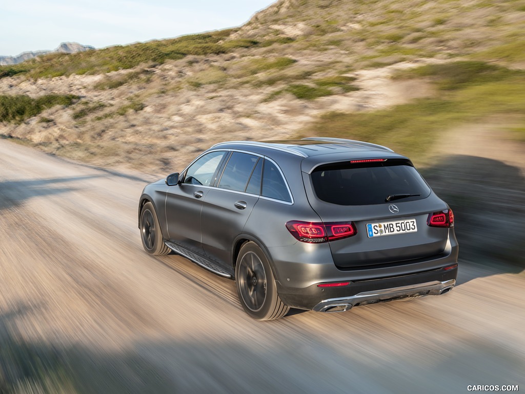 2020 Mercedes-Benz GLC (Color: Designo Selenite Grey Magno) - Rear Three-Quarter