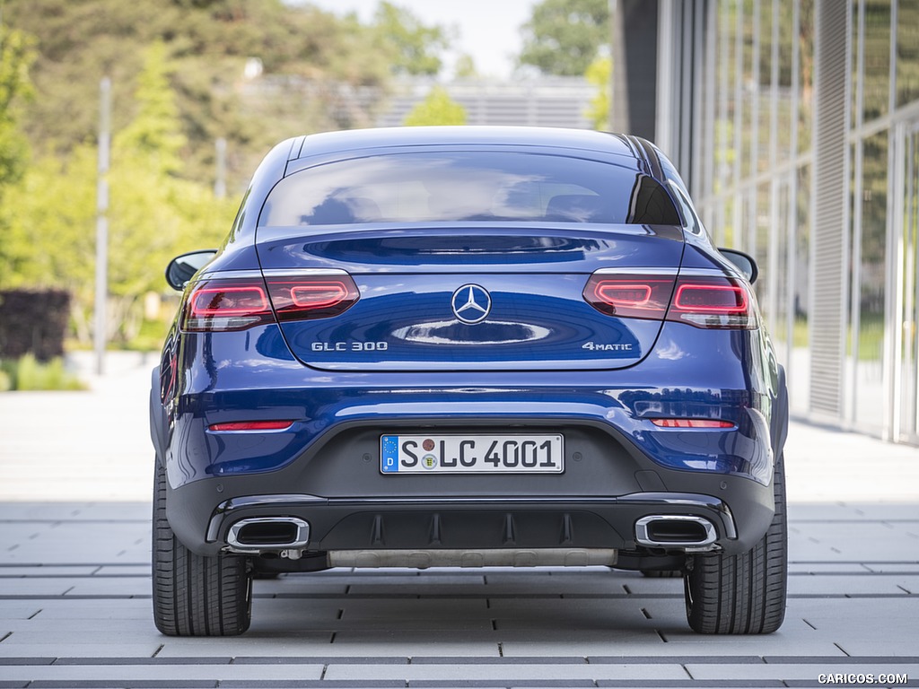 2020 Mercedes-Benz GLC 300 4MATIC Coupe (Color: Brilliant Blue Metallic) - Rear