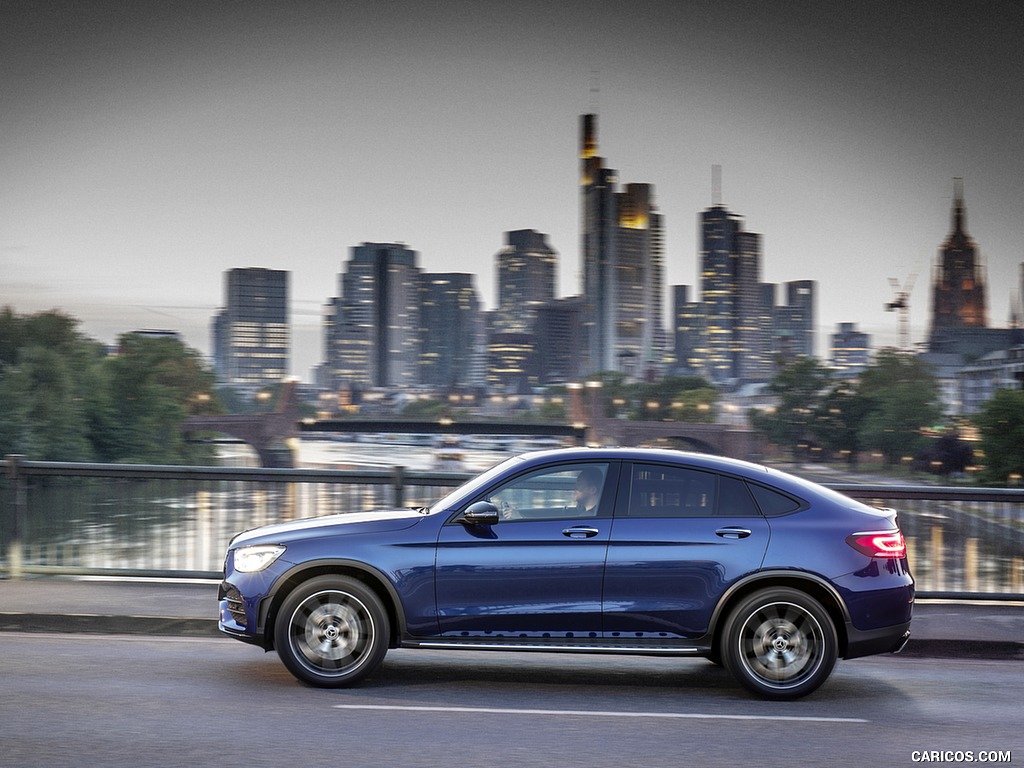 2020 Mercedes-Benz GLC 300 4MATIC Coupe (Color: Brilliant Blue Metallic) - Side