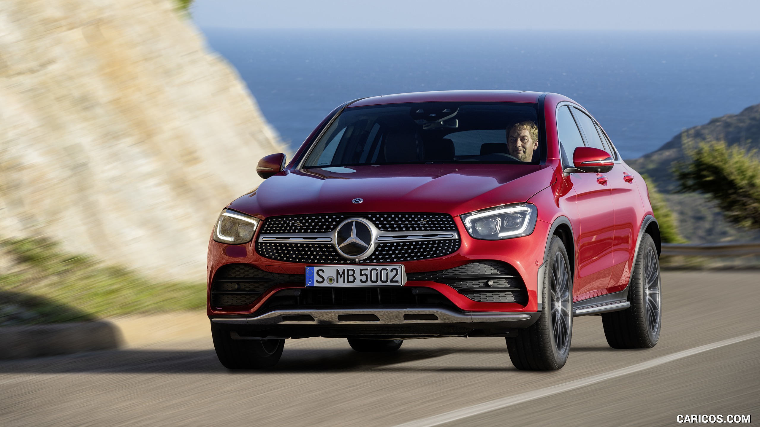 2020 Mercedes-Benz GLC 300 Coupe 4MATIC (Color: Designo Hyacinth Red Metallic) - Front, #6 of 165