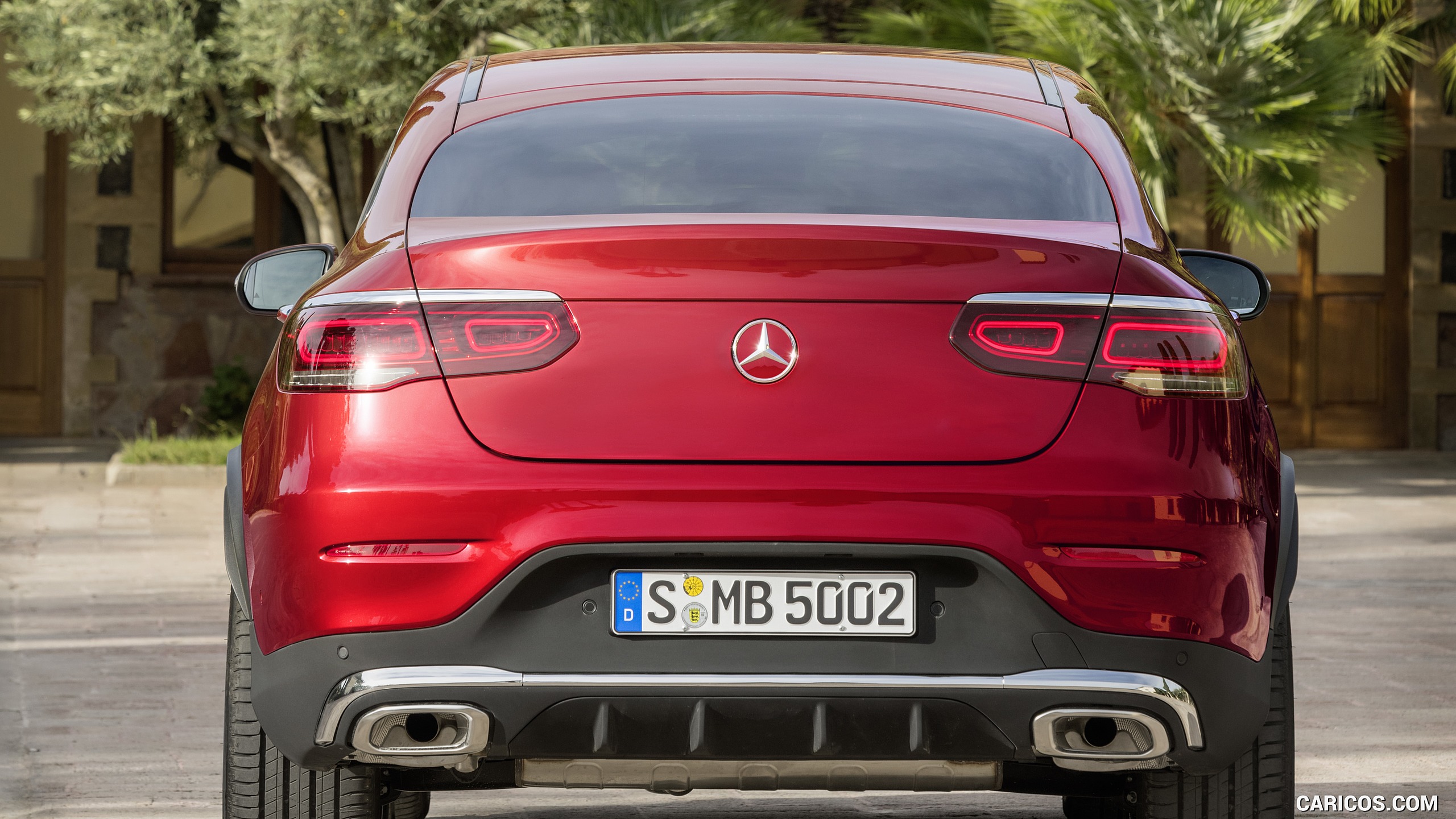 2020 Mercedes-Benz GLC 300 Coupe 4MATIC (Color: Designo Hyacinth Red Metallic) - Rear, #15 of 165