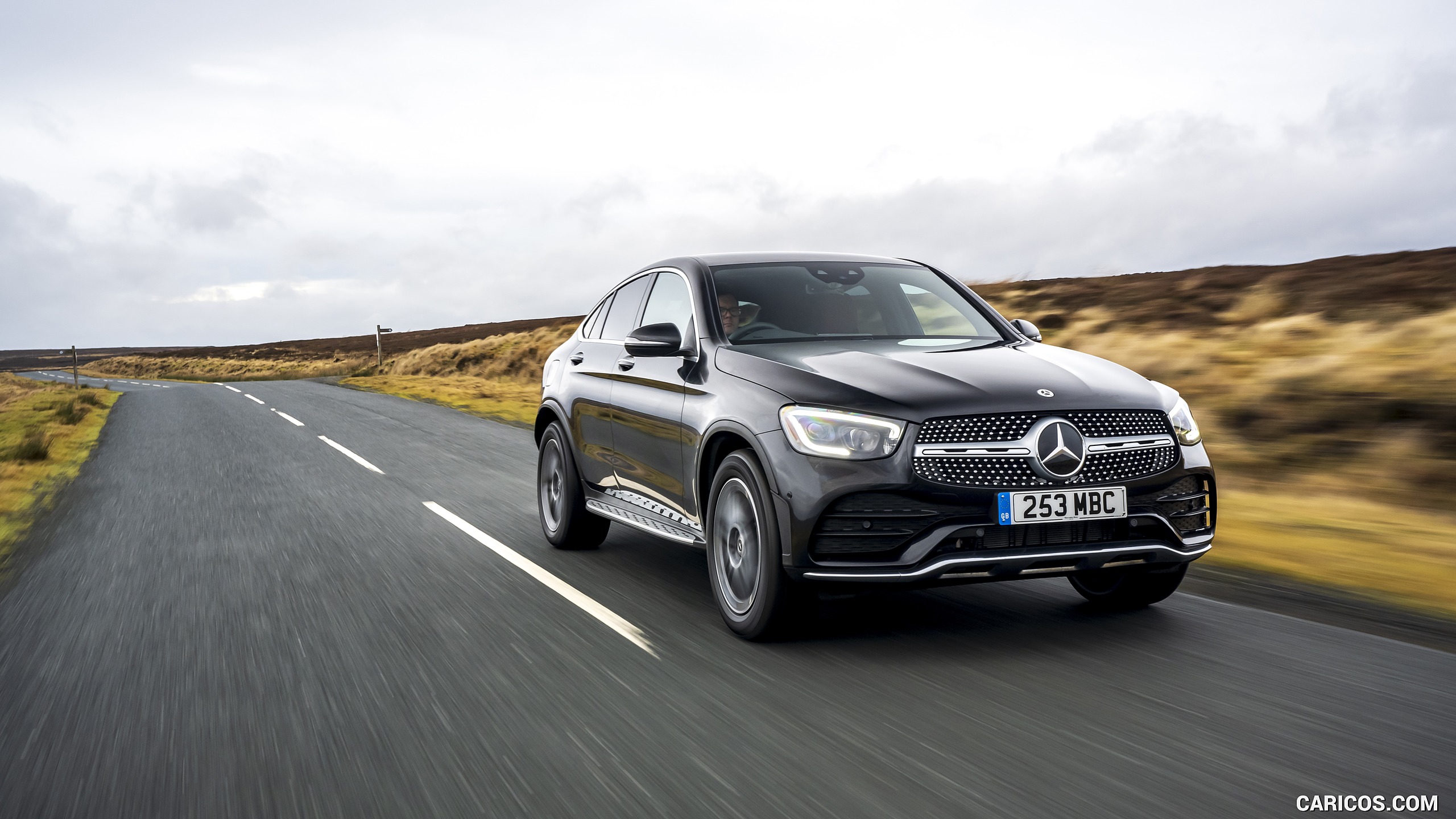 2020 Mercedes-Benz GLC Coupe (UK-Spec) - Front Three-Quarter | Caricos