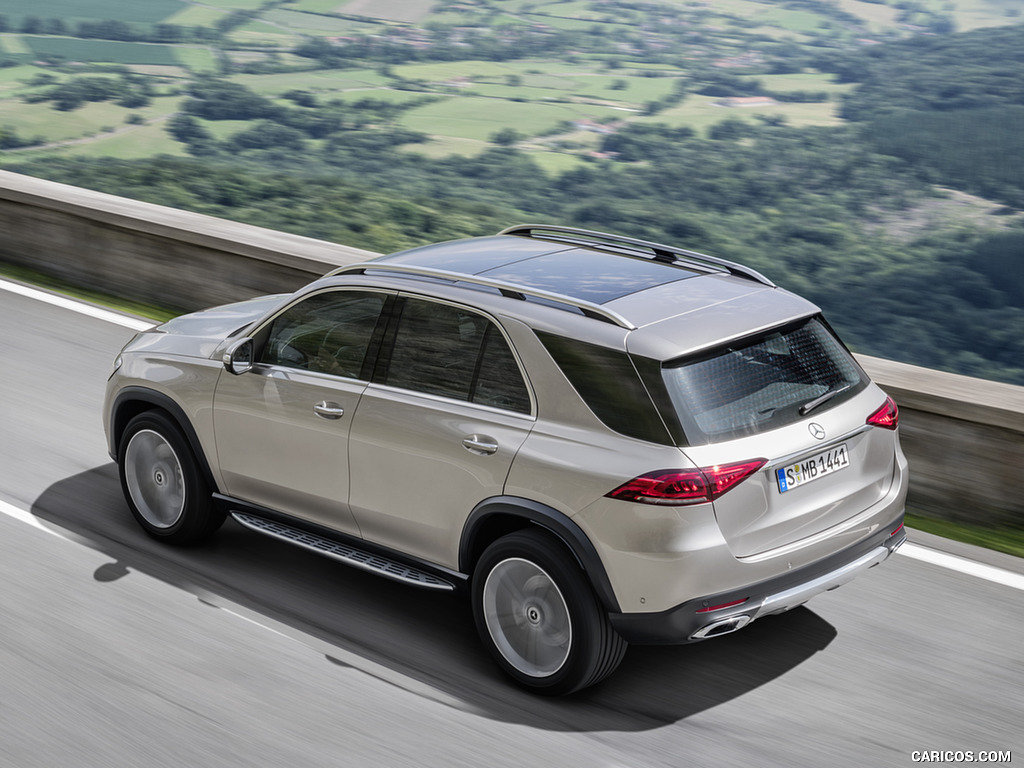 2020 Mercedes-Benz GLE (Color: Mojave Silver) - Rear Three-Quarter