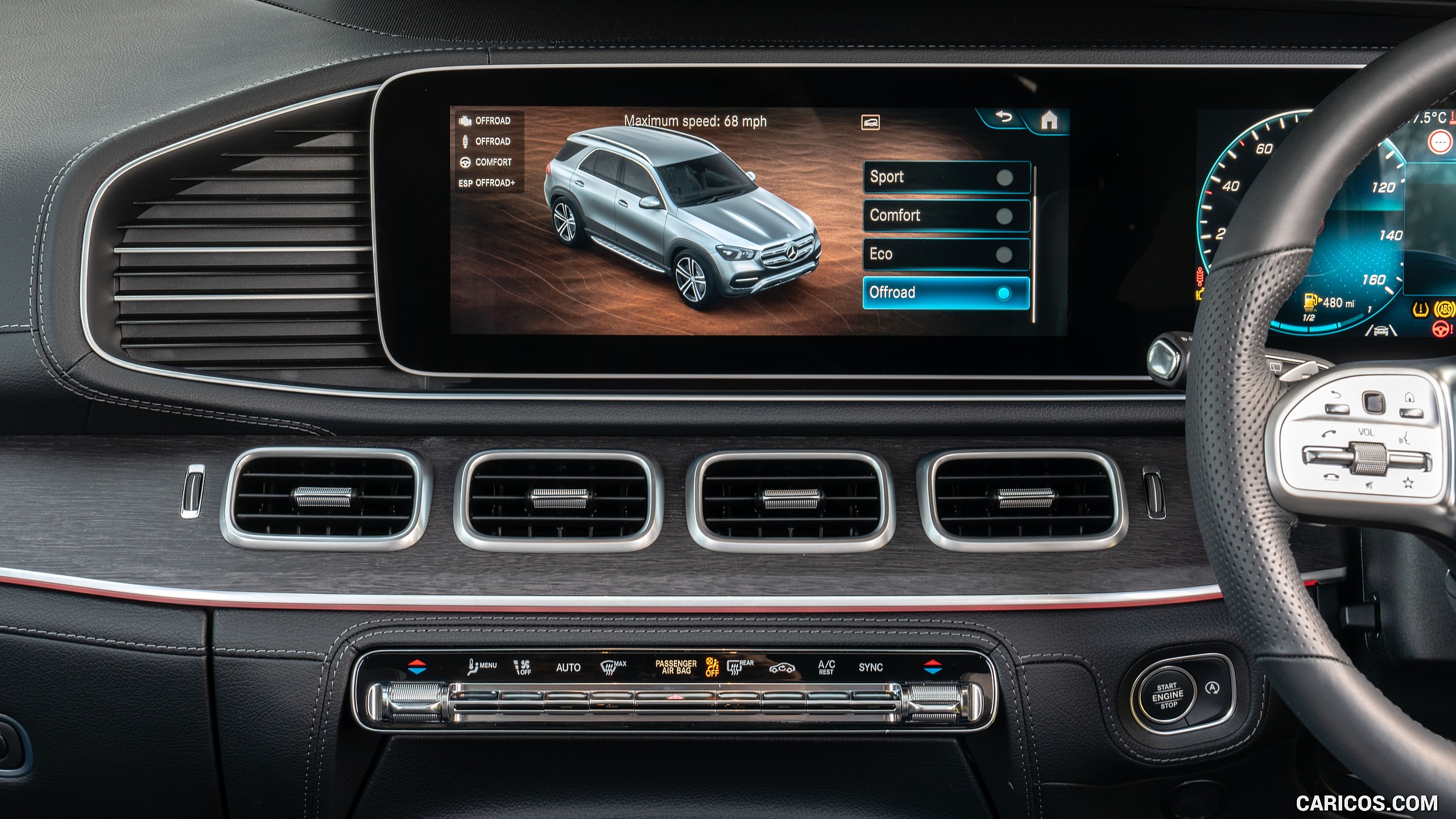 2020 Mercedes-Benz GLE 300d (UK-Spec) - Central Console, #45 of 58